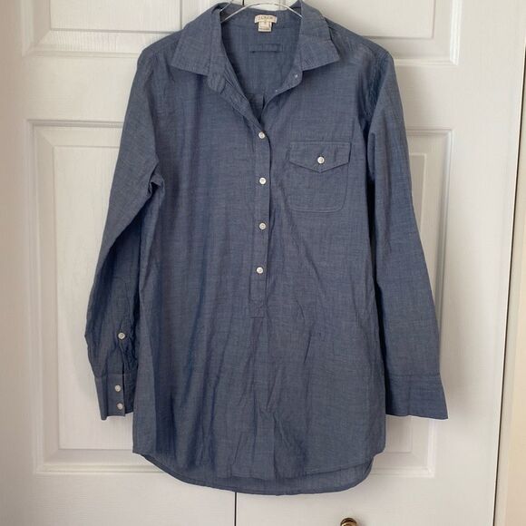 J. Crew Factory‎ Chambray pocket tunic S - Picture 2 of 8